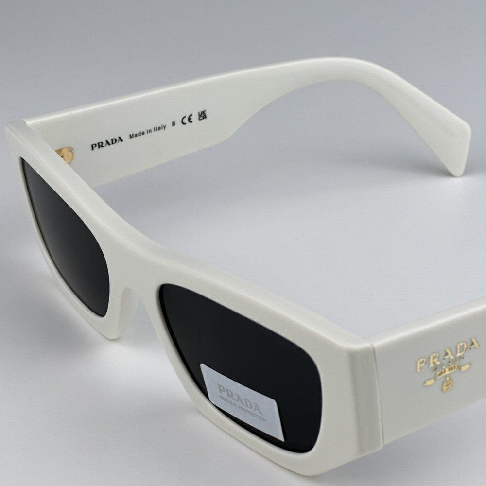 SALE! NEW Prada PRA01S 17K08Z White Grey Unisex Sunglasses PR A01S - Picture 9 of 11